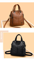 Mochila multifuncional de moda para mujer, versión coreana, versátil, de cuero suave, bolso de mensajero, bolso de mano moderno - details 0