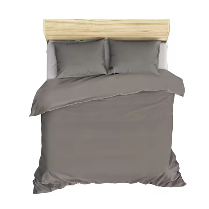 Wellhome Juego de Cama 240x220 Funda Nórdica Gris Oscuro 100% Algodón - Suavidad Garantizada - 1