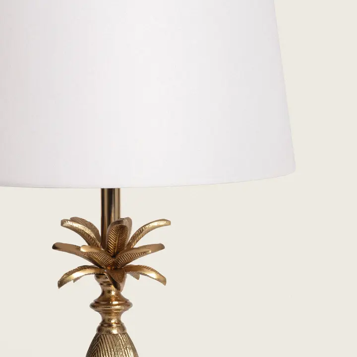 Ledkia Lámpara de Mesa Metal Brahma Dorado - 1