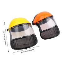 Gorro De Seguridad Para Jardín Con Máscara Protectora De Red Completa Para Trimmer De Grama Motosierra De Bajo Y Protección Forestal - details 8