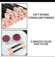 50Pcs/Lot Pincel De Uñas Con Esponja Doble Cara Aplicador De Polvo De Uñas Espejo Pigmento Fácil De Usar Herramientas Cosméticas Para Maquillaje - details 1