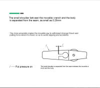 Llave De Mono Multifuncional LAOA Con Apertura Grande Y Doble Uso Herramienta Manual Ajustable Mini Para Tubos Y Tornillos - details 8