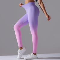 Leggings De Yoga Con Control De Abdomen Y Cambio Gradual High Waisted Para Mujer Fitness Running Entrenamiento Sin Costuras - details 34