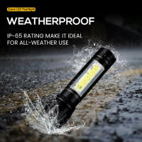Linterna LED Recargable Portátil Con Zoom Ampliable Modos De Iluminación Para Camping Y Emergencias Resistente Al Agua Y Choques - details 4