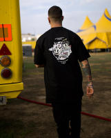 XIVNeoclassic Co. Camiseta negra oversize hombre 100% KNOW ALTER&EGO algodón peinado - details 1