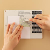 Juego De Pizarra De Marcado Multifuncional 1 Pieza 6.4x8.5 Pulgadas Mini Pizarra Para Hacer Envolventes De Tamaños Diferentes Y Líneas De Embossing En Tarjetas Material Plástico - details 3