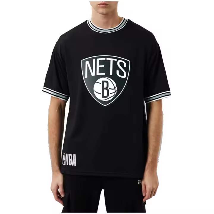 Camiseta de Manga Corta New Era Team Brooklyn para hombre en color negro - 1