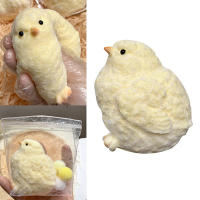 Juguete De Cumpleaños Para Niños Pollo Suave De Silicona Hecho a Mano Color Amarillo Squishy Pollo Kawaii Regalo Para Niños - details 1