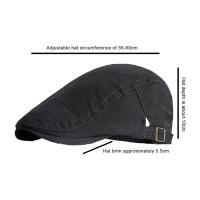 Gorra plana simple de Algodón para hombre, Sombrero de Pintor vintage, informal, combina con Todo, hacia adelante - details 0