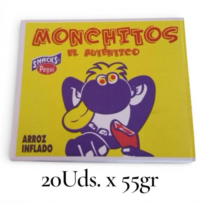 20x55gr monchitos puffed rice. Pegi. Complete box