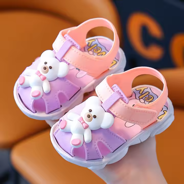 Zapatillas De Verano Para Bebés Y Niños Dibujos Animados Cómodas Y Antideslizantes Tallas Pequeñas Material PVC Transpirable - 1