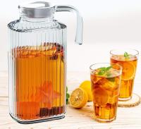 Jarra de Vidrio para Agua con Tapa - Jarra de Vidrio para Frigorífico - Botella para Té, Zumo de Frutas, Limonada - Botella Transparente,M2 Tec - details 3