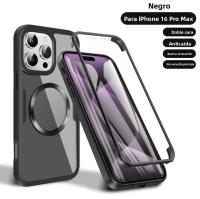 Estuche De Silicona Transparente Magnético De Lujo Para iPhone Con Protección Total Frontal+Retrogradamente Magsafe Antichoque Y Antisuciedad - details 0