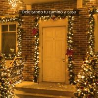 Cadena De Luces Solares Impermeable 300LED 8 Modos Para Jardines Bodas Fiesta De San Valentín Navidad Árbol De Navidad Hogar - details 4