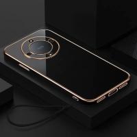 Funda De Lujo Para Honor Magic6 Lite X9A X9B Cubierta Trasera Antigolpes Cuadrada Platinada Compatible Con Honor Magic5 Lite - details 2