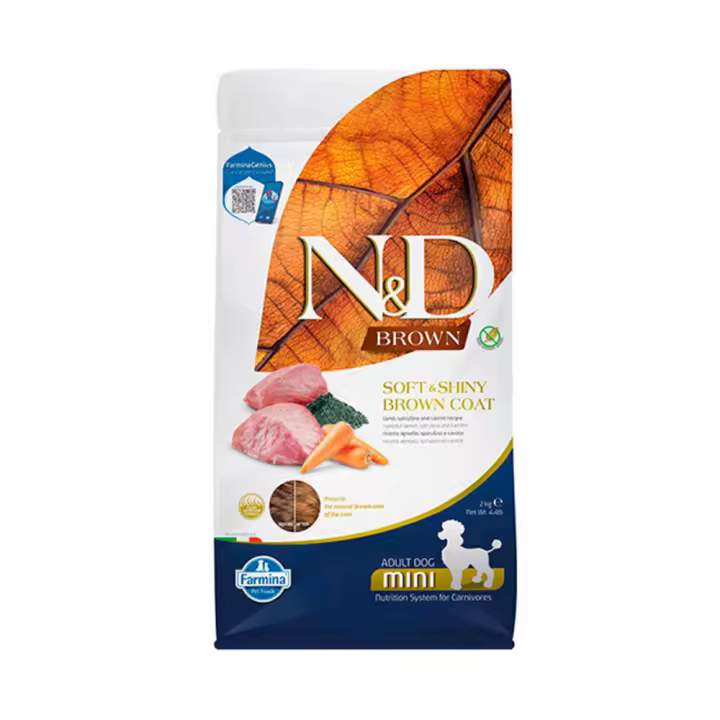 Farmina N&D Brown Grain Free de Cordero y Spirulina para Perros Mini - 1