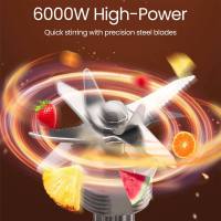 Batidora 2 en 1, 6000W Profesional Licuadora de 2.5 L sin BPA, 9 Velocidades, Licuadoras para Zumos y Batidos, Blender Licuadoras para Zumos, Batidos, Verduras, Frutas (black) - details 2