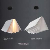 Lámpara Colgante Creativa De Libro Moderno Para Comedor Cocina IslaSuspension Lámpara De Techo Artística Metálica Blanco Negro Rosa Azul Adecuada Para Sala De Estar Estudio Dormitorio Hotel - details 13