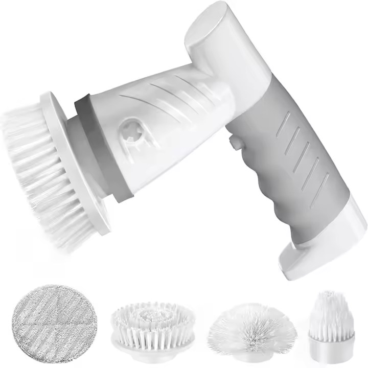 Depurador Eléctrico inalámbrico para baño, Limpiador giratorio Para Ed, Azulejo, bañera, inodoro - 1