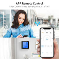 Termostato Wifi Slimme Con Pantalla Táctil LCD Para Calentamiento Por Electricidad Agua Y Gas Control Remoto Tuya - details 4