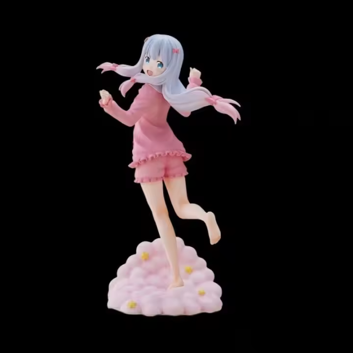 Figura De Acción Japonesa Kawaii Anime Lzumi Sagiri 21cm Con Pijama Rosa Muñeca Colección PVC Regalo Para Fans De Anime - 1