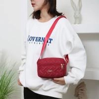 Nueva Moda Bolso De Hombro Para Mujer En Nylon Con Bordado Cierre De Cremallera Casual Bolso Cuadrado De Mujer Con Estilo - details 14