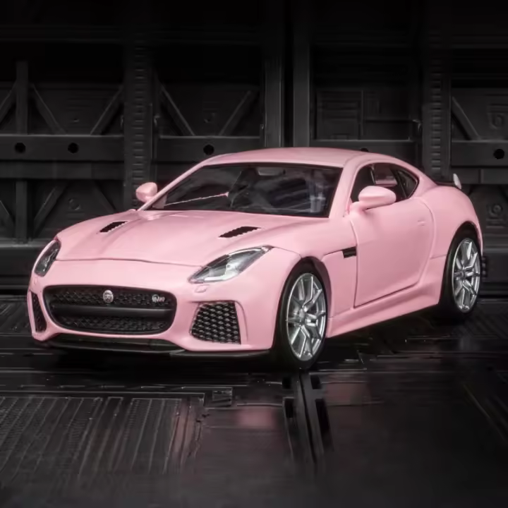 Jaguar F-type Modelo De Coche Deportivo a Escala 1:32 Con Puertas Abiertas Y Sonido Luz Vehículo Metálico Para Niños Regalo De Navidad - 1