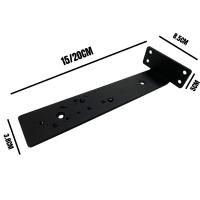 2/4PCS Soportes De Estante Flotante De Hierro Fundido Resistentes Para Estantes Invisibles L De 1/5 Pulgada Soporte Para Madera - details 3