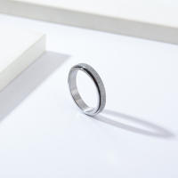 Anillo Giratorio De Titanio Acero Inoxidable 4mm Mate Para Hombres Y Mujeres Anillo De Boda Y Propuesta Joyería De Mano Neutra - details 2