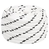 vidaXL Cuerda para barco trenzada poliéster blanco 18 mmx25 m - details 0
