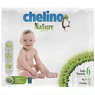 Chelino Nature Pañales Talla 6, 27 Unidades - 1