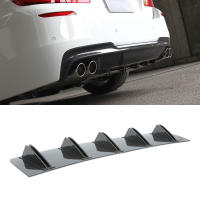 Difusor De Parachoques Trasero Universal Para Coche Estilo Cuchilla De Tiburón ABS Curvo Para Audi A6 A4 A5 Accesorios De Coche - details 0