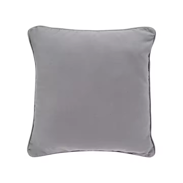 Cojín Gris Algodón (45 x 45 cm) - 1