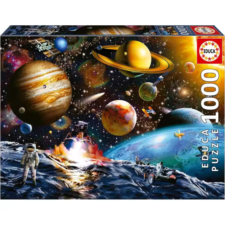 Educa - Puzzle de 1000 Piezas Misión asteroide. Medidas: 68 x 48 cm. Incluye Cola Fix Puzzle. + 14 años Educa 19918 - 1