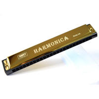 Harmonica Cromática De Boquilla C 24 Agujeros Instrumento De Viento De Madera Organófono Musical Acero Inoxidable Fosfor-bronce Ti-Plated - details 6