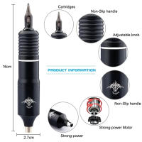 Kit Profesional De Máquina De Tatuaje Portátil Con Rotación Y Corriente De Alimentación RCA Interface Herramientas De Maquillaje Permanente Pen Set De Rotación Inalámbrica Para Tatuaje - details 2