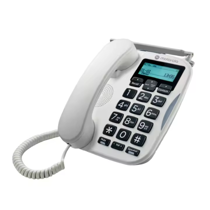 Teléfono de Emergencia FW500 Motorola - Batería de Reserva de 8 Horas - 9 Teclas de Marcación Rápida Programables - 4G LTE Respaldo de Emergencia - 1