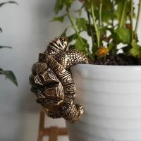 Estatua De Tortuga De Resina Rustica Plantador Colgante Para Jardín Decoración De Maceta Para Flores Y Bonsái Creativa - details 5