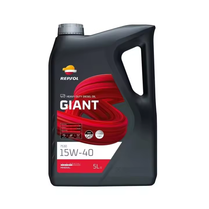 Repsol Aceite de Motor  Giant 7410 15W40 - 5 Litros: Lubricante de alta calidad para todo tipo de motores - 1