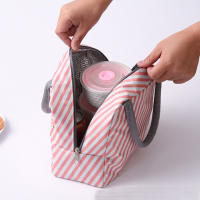 Bolsa Térmica Para Almuerzo Con Aislamiento Y Manija Para Mujeres Y Niños Caja De Alimentos Portátil Para Picnic Y Viajes - details 3