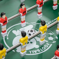 HOMCOM  6 en 1 Mesa Multijuegos Plegable para Niños de 7+ Años Mesa de Juegos Billar Futbolín Ping Pong Aro de Lanzamiento Hockey sobre Hielo Aire Hockey 118x104x71 cm Multicolor - details 5