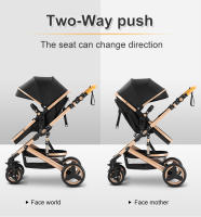 YAZOCO - Cochecito de bebé plegable con marco de aluminio, carrito de lujo 3 en 1, coche alto para recién nacidos con gran espacio cómodo - details 3