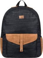 Mochila ROXY - 18 litros - Unisex - Tamaño mediano - Color ANTRACITA con detalles en marrón - Cómoda, ligera y funcional - ROXY - details 0