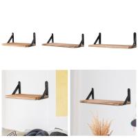Estante De Pared Madera Para Dormitorio Baño Cocina Organizador Colgante Moderno Minimalista Decoración Hogar Estante De Exhibición Para Fotos Artículos De Colección - details 0