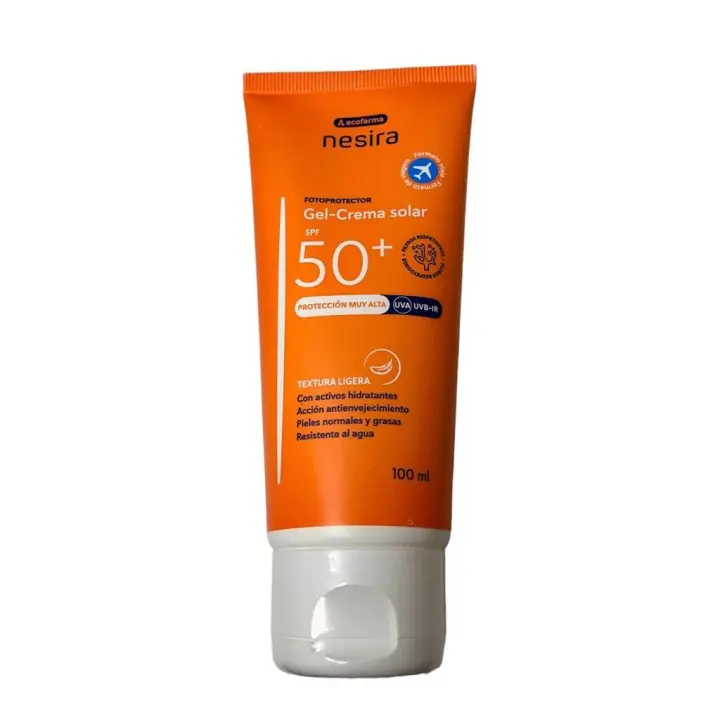 Gel-crema solar 50+ Nesira textura ligera 100ml. Acofarma - 1