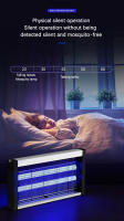 Cazador De Insectos Eléctrico Potente Lámpara Nocturna LED Mosquitero Zapper De Mosquitos Material PVC Fuente De Alimentación AC 4W - details 9