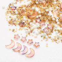 Cuentas De Vidrio Cristal Estrella Y Luna Para DIY Joyería Collares Pulseras Aretes Forma Redonda Perlas Sueltas - details 0
