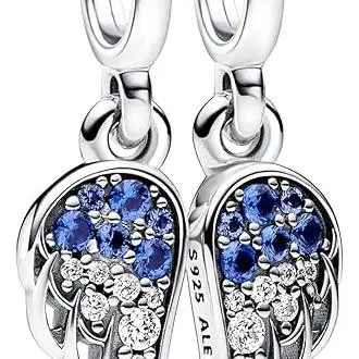 Charm colgante Pandora 792821C01 Alas de ángel，Incluye Caja Original - 1