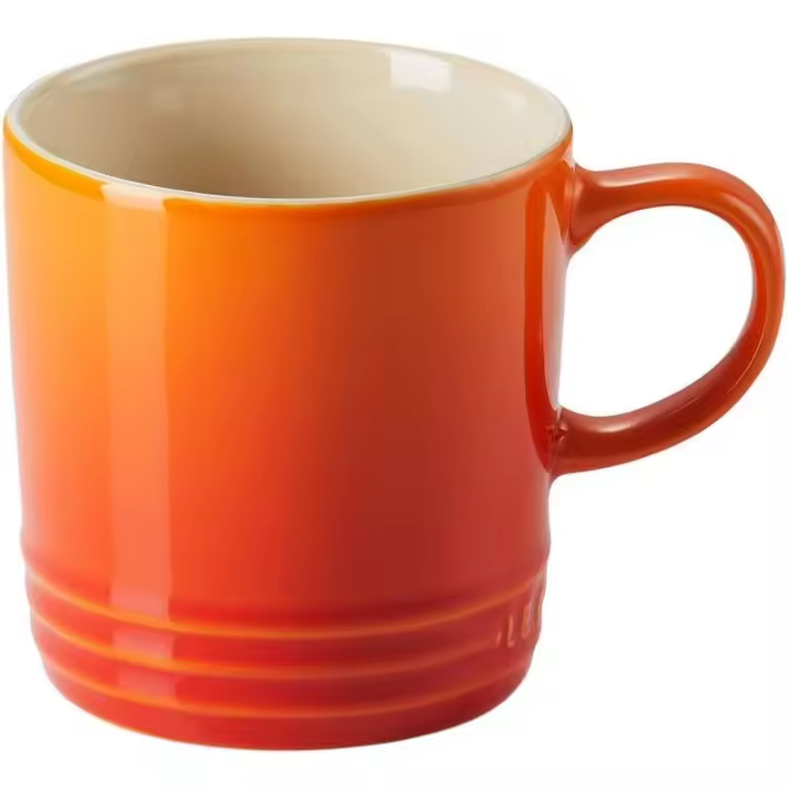 Taza de café de cerámica volcánica, 350ml, naranja - 1