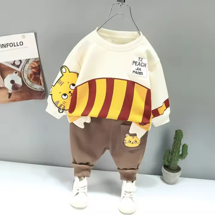 Ropa De Bebé Niños Niñas Moda Primavera Otoño Conjunto De 2 Piezas Camiseta Pantalones Niños Recuerda Comprobar Tamaño En Nuestra Tienda - 1